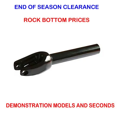 £10 • Buy Black Stunt Scooter Threadless Fork Scs Ics Hic Wheel Clamp Deck Grip Griptape 