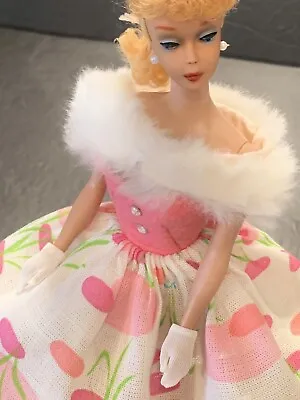 Vintage Barbie Clone Uneeda Miss Suzette Strapless Pink Floral Party Dress • $39.99