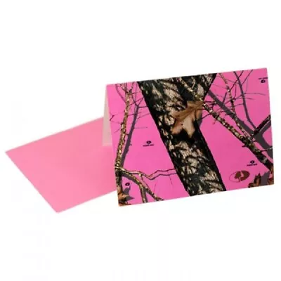 Mossy Oak Pink Camo Party Invitations Wedding Birthday Note Cards Stationary • $5.95