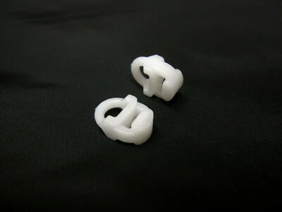 £4.79 • Buy 20 OVAL ROTATING CURTAIN TRACK GLIDERS Gliss Runners Eyes Hooks 14mm X 10mm Slim