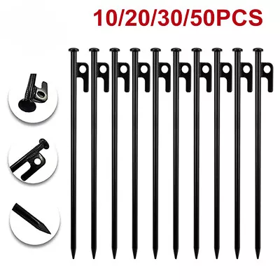 £15.99 • Buy 10 X 30cm Long Heavy Duty Gazebo Tent Pegs Commercial Grade Steel Marquee Stakes