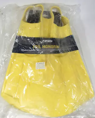 Finis Foil Technique Monofin Swimming Yellow Flipper SZ Medium • $49.95