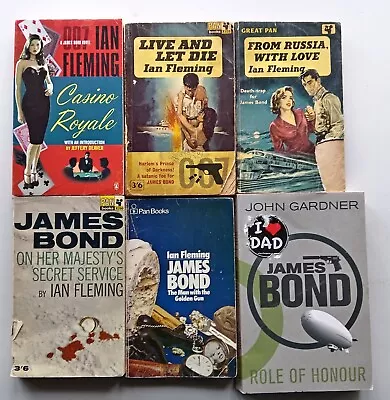 Ian Fleming James Bond Paperback Books Bundle John Gardner Penguin Pan Orion • £3.70