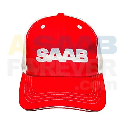 Saab Hat Logo - Red & White - Baseball Cap - New Genuine Oem Dealer Accessory • $26.09