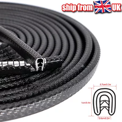 £8.89 • Buy 5m/16ft UK Car Door Trim Edge Guard Moulding Protector Strip Auto Rubber Seal