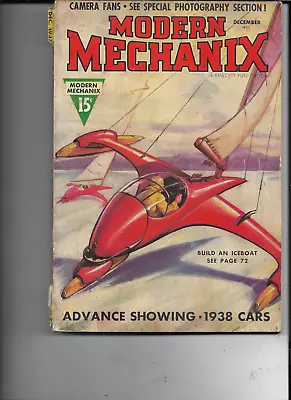 Modern Mechanix Hobbies And Inventions Magazine------december 1937 • $19.99