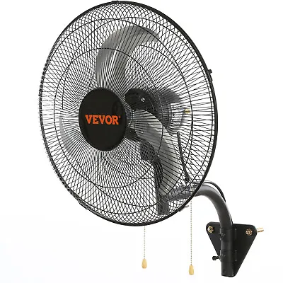 VEVOR Industrial Wall Mount Fan 18  Oscillating Metal Fan 3 Speed Ventilation • $80.99