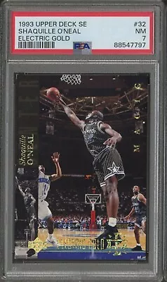 1993 Upper Deck Special Edition Shaquille Oneal Electric Gold PSA 7 NM #32 • $6