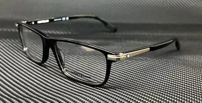 MONT BLANC MB0217O 001 Black Silver Men's 55 Mm Large Eyeglasses • $204