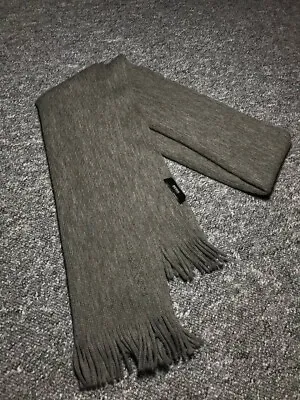Hugo BOSS Mens 100% Wool Scarf Grey • $17