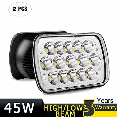 Pair 7X6  5X7  45W LED Sealed Beam Replacement H6054 H6014 For Nissan Pickup • $38.99