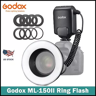 Godox ML-150II Macro LED Ring Flash Speedlite For Sony Canon Nikon Fuji Olympus • $89