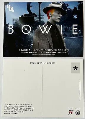 David Bowie  BFI Starman And The Silver Screen  Bowie 75  2022 UK Promo Postcard • £2.50
