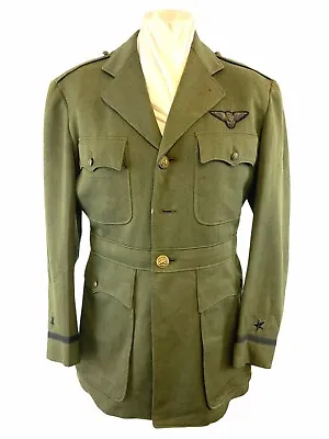 WW2 US USMC Green Wool Officers Pilot Jacket W/ Bullion Wings 40 Chest • $175