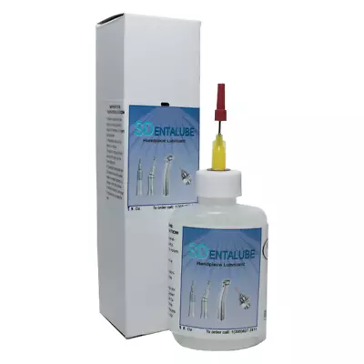 SDentalube Handpiece Lubricant Dental Lube Oil Bottle Dropper (1oz / 30ml) • $15.99