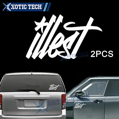 8  X 4  Durable Long Lasting Euro Sport Style Fatlace ILLEST Logo Decor Decal • $13.47