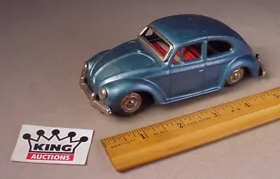 Vintage 1950's Tin Volkswagen Beetle Car Toy 5.5  Metal Japan VW Bug • $59.99