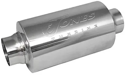 Jones Exhaust 3.0  Inlet Turbine Muffler Resonator 6  Round 10  Body 14  Overall • $78.81