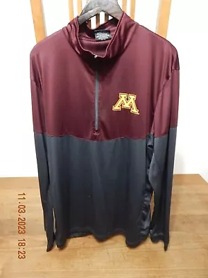 Minnesota Golden Gophers Jacket Adult Mens 2XL XXL 1/4 Zip Colosseum Football • $9.99