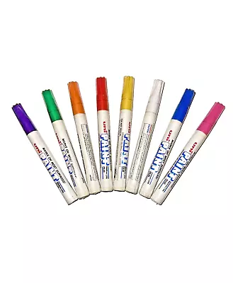 NEW LOT Of 8 DIFF COLORS~Uni-Paint PX-20~Medium Point~Oil-Base Permanent Markers • $19.95