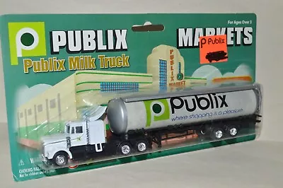 HO Scale 1/87 Publix Grocery Stores Florida Truck Tractor Milk Tank Trailer Set • $5.50