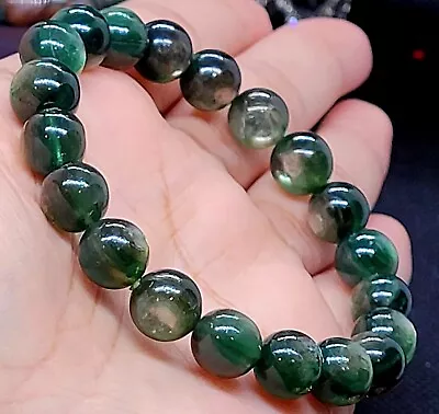 Green Lepidolite Crystal 10 Mm Bracelet  • $59