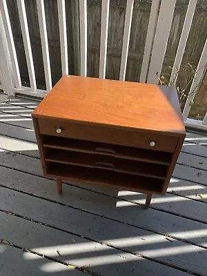 MCM Kipp Stewart For Drexel Declaration Series 1959 Walnut Nightstand End Table • $275