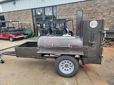 Fire N Steel Lil Tex Pitmaster BBQ Smoker Grill Trailer Mobile Catering Business • $6999