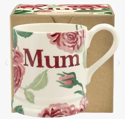 £9.99 • Buy Emma Bridgewater Pink Roses Mum 1/2 Pint Mug - Boxed