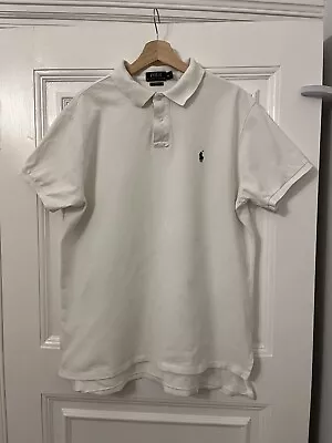 Ralph Lauren Polo Shirt XL Custom Fit White - Read Description  • £0.99