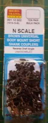 N Micro Trains 001 10 002 (1015-10-B) BR Universal Body Mount Sh Shank Couplers • $21