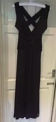 £15 • Buy Matthew Williamson Butterfly Purple Long Dress, Cross-over Straps, Size 10 BNWT