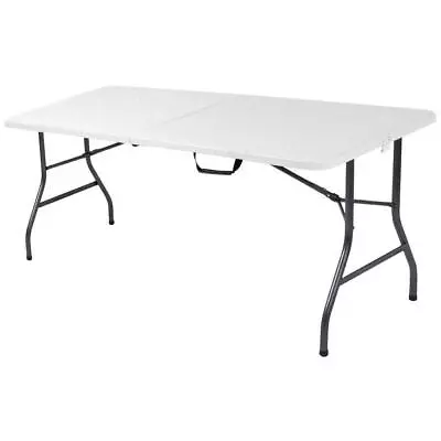 Cosco Folding Banquet Table 72 W X 29.13 H X 29.5 D Fold-In-Half White Speckle • $96.81