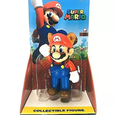 Super Mario Racoon Collectible Figure 2.5  World Of Nintendo Toy Gift New • $9.99