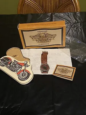 HARLEY DAVIDSON Watch With Collectible Tin And Original Box Preowned • $110