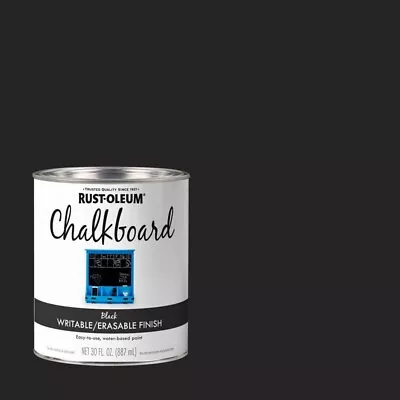 Rust-Oleum Black Chalkboard Latex Paint Writeable Erasable Multi-Surface 30 Oz. • $29.99