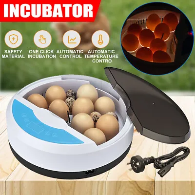 9 Egg Incubator Digital LED Chicken Duck Poultry Eggs Hatcher Automatic • $40.85