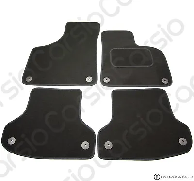 For Audi A3 2003 - 2012 Tailored Black Car Floor Mats Carpets 4pc Set 8 Clips • £13.99