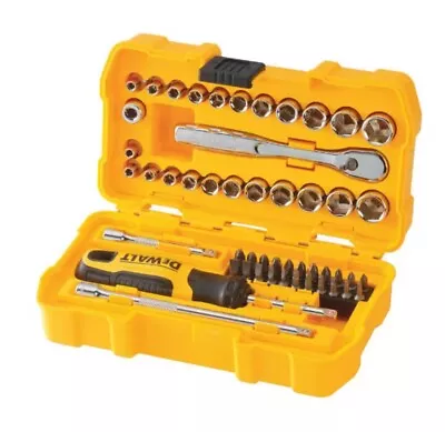 1/4 In. Drive Ratchet Socket Set SAE And Metric Mechanics Tool (50-Piece) • $40.46