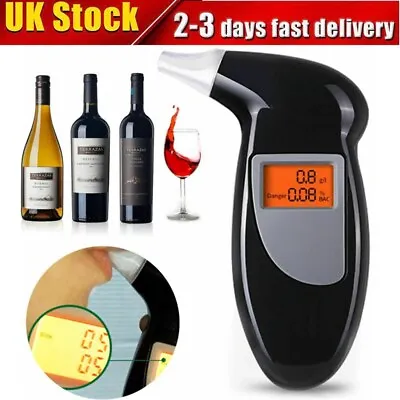 £6.99 • Buy Professional LCD Digital Breath-Alcohol Tester Breathalyser Police UK Seller