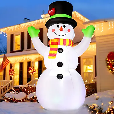 5 FT Christmas Inflatable Snowman Outdoor Decorations - NEW - LED Lights • $39.77