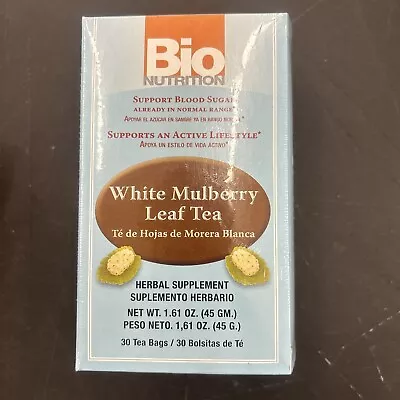 Bio Nutrition White Mulberry Leaf Tea 30 Count • $14