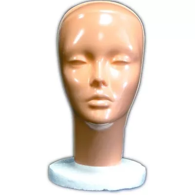 $5.75 • Buy MN-410 1 PC Female Polystyrene Foam Mannequin Head W/ Removable Non-Makeup Mask
