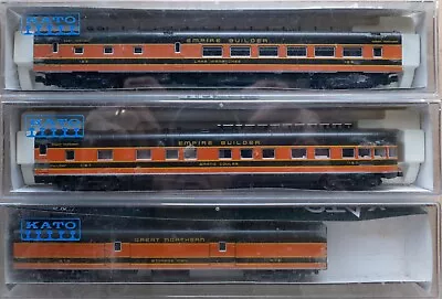 Kato Great Northern N-Scale  Empire Builder  Passenger Cars • $84.88