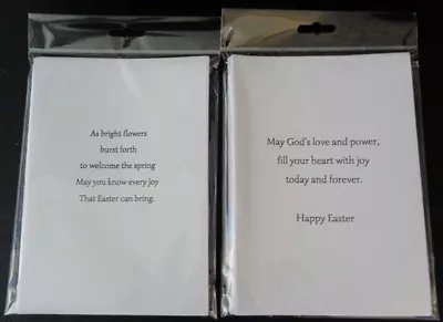 £1.60 • Buy PK OF 10 EASTER CARD INSERTS, 100GSM, PRE-CUT,A5,A6,5x5,6x6,7X5, 5 VERSES