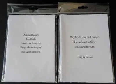 PK OF 10 EASTER CARD INSERTS 100GSM PRE-CUTA5A65x56x67X5 5 VERSES • £2.05