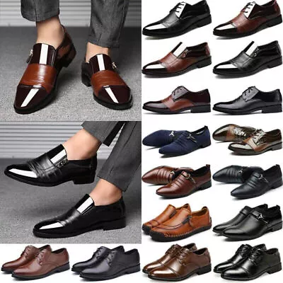 Mens Loafers Shoes Wedding Daily Party Smart Dress Work Formal Office Shoe Size↑ • £31.51