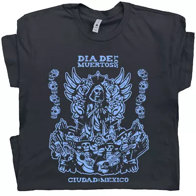 Day Of The Dead T SHIRT Dia De Los Muertos Mexico Halloween El Mariachi Skeleton • $19.99