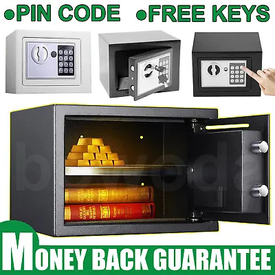£24.65 • Buy Electronic Password Mini Safe Money Cash Deposit Box Office Home In-wall 3 Color