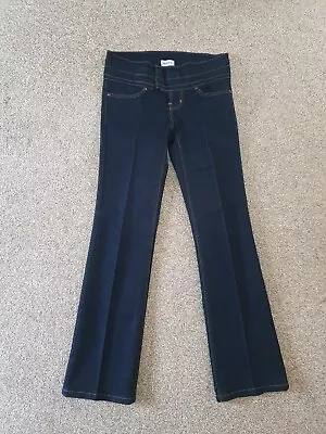 MOTO TOPSHOP Size 10 Low Rise Bootcut Jeans Y2K 2000’s Dark Wash • £22.50